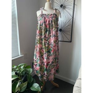 Tropical Print Dress
